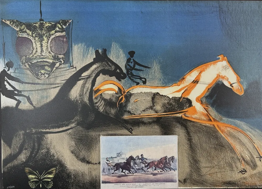 Lithograph Dali - Currier & Ives American Trotting Horses No 2