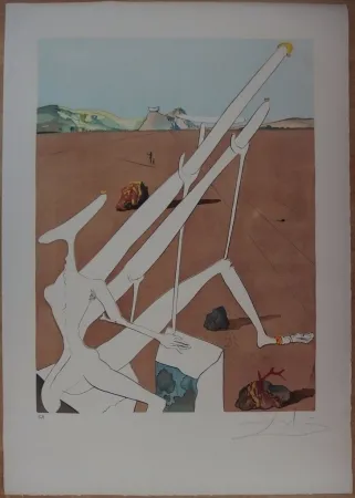 Engraving Dali - Dali martien