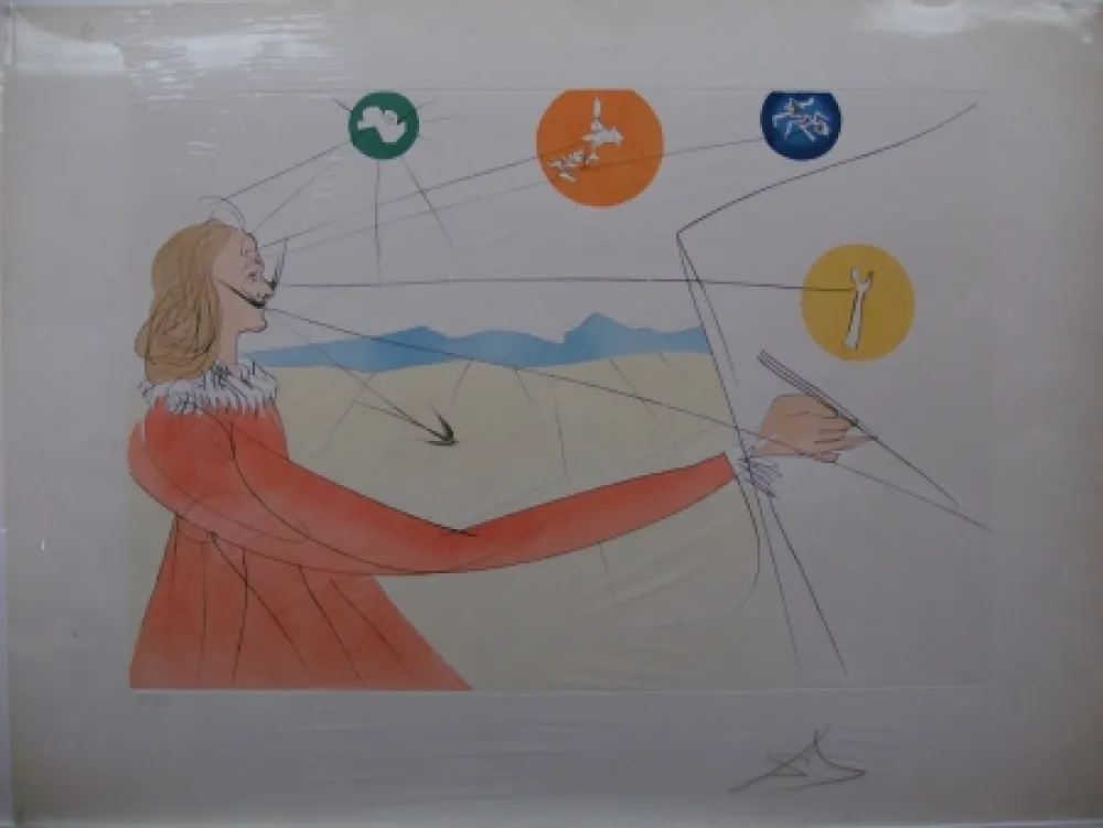 Engraving Dali - Dalinean Prophecy of Dali