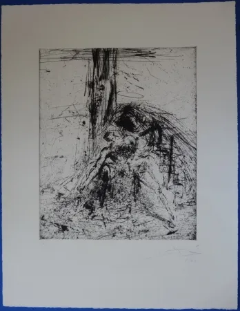 Engraving Dali - Déposition de Croix
