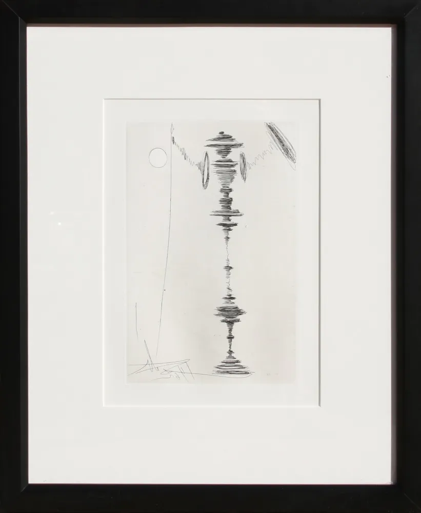 Etching Dali - Deux Fatraises (Spinning Man)