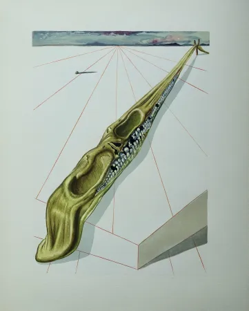 Woodcut Dali - Divine Comédie, Enfer 14, Les blasphémateurs