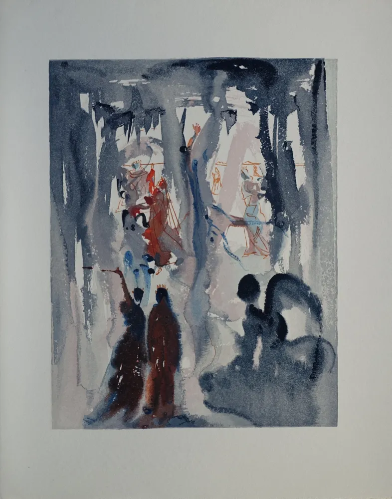 Woodcut Dali - Divine Comédie, Paradis 13, Ainsi fut créé la Terre