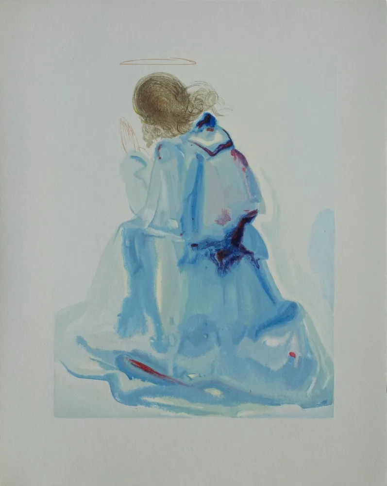 Woodcut Dali - Divine Comédie, Paradis 2, L'ange