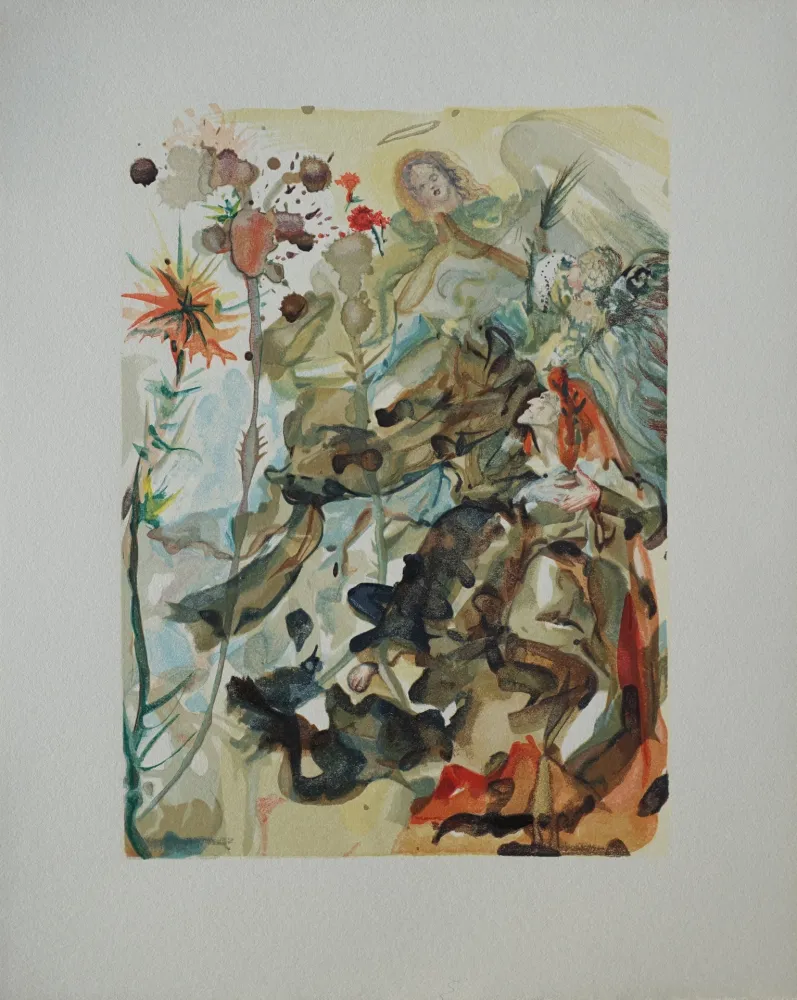 Woodcut Dali - Divine Comédie, Paradis 25, Saint Jacques de l'Espérance