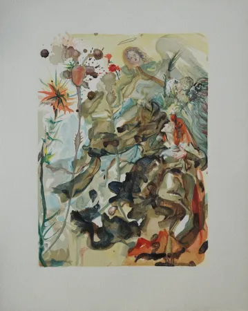 Woodcut Dali - Divine Comédie, Paradis 25, Saint Jacques de l'Espérance