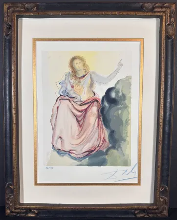 Woodcut Dali - Divine Comedy Heaven Canto 4