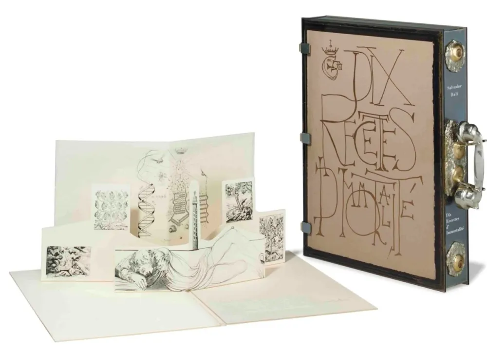Lithograph Dali - Dix Recettes d'Immortalité
