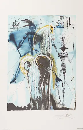 Lithograph Dali - Don Quichotte