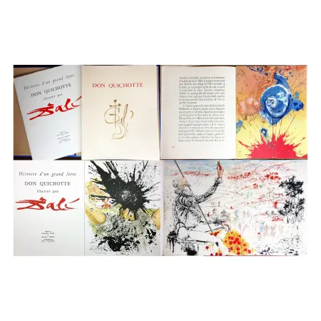 Illustrated Book Dali - DON QUICHOTTE DE LA MANCHE (Cervantès). Ex. avec la rare planche supplémentaire (J. Foret 1957).
