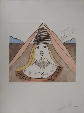Etching Dali - Don Quichotte, la Dulcinée