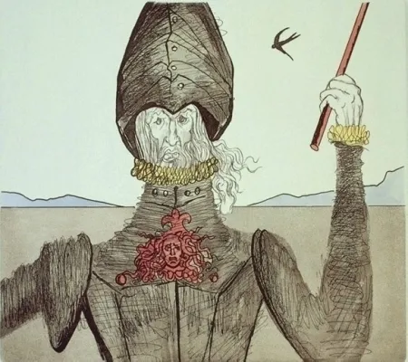 Etching And Aquatint Dali - Don Quijote