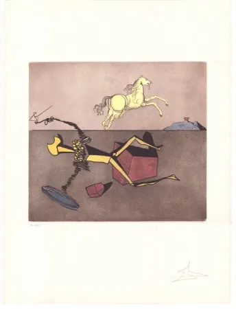 Etching Dali - Don Quijote - Aspiration