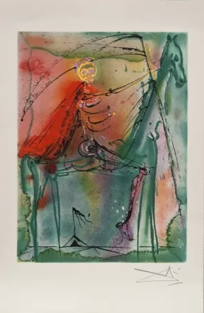 Lithograph Dali - El caballo de la muerte