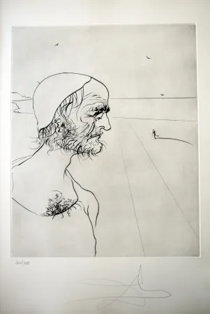 Drypoint Dali - EL VIEJO Y EL MAR 1