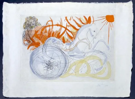 Etching Dali - Elijah