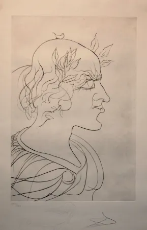 Etching Dali - Emperador Trajano