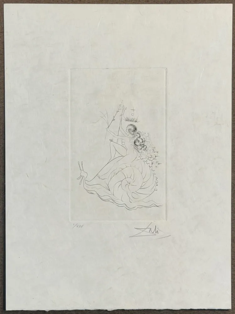 Etching Dali - Escargot