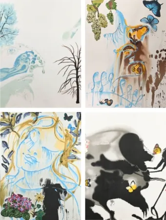 Lithograph Dali - Fantasie des saisons / 4 seasons 1972