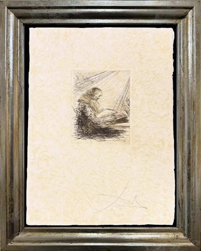 Drypoint Dali - Faust Lisant