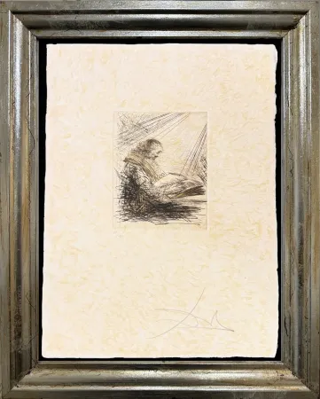 Drypoint Dali - Faust Lisant