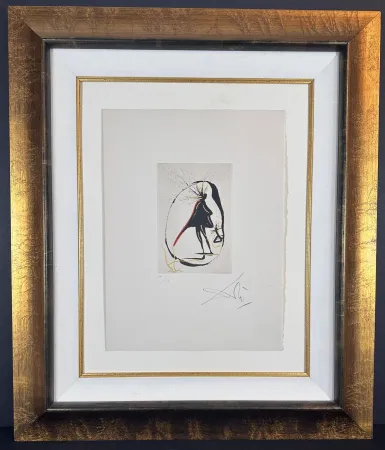 Etching Dali - Faust Vignettes Mephisto (Le Cercel Magique)