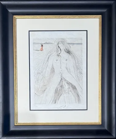 Etching Dali - Femme à cheval
