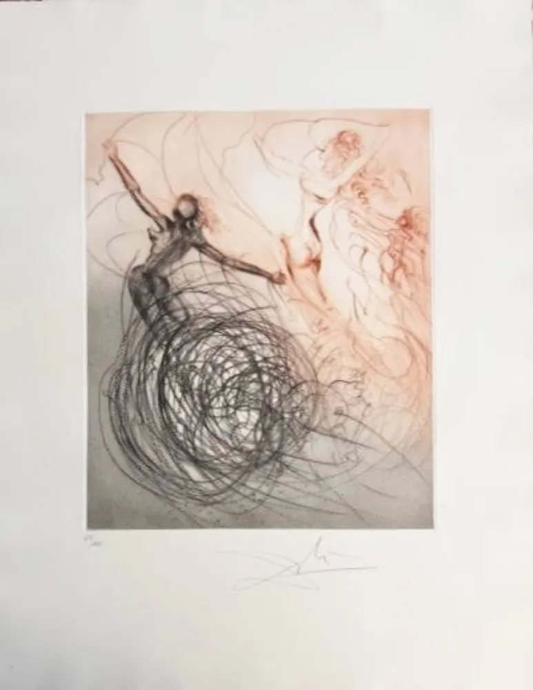 Drypoint Dali - Femmes dans les vagues (Women in the Waves)