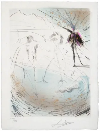 Drypoint Dali - Femmes poules (Hen Women)