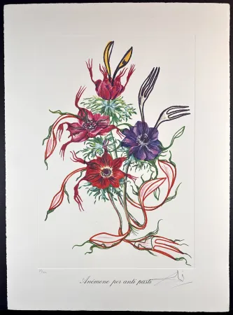 Etching Dali - Florals Anemone per Anti-Pasti