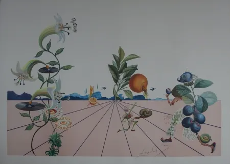 Lithograph Dali - Flordali