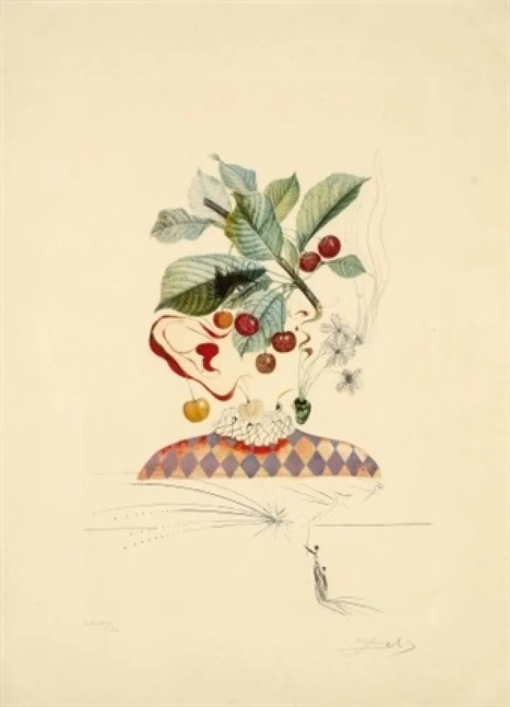 Etching Dali - Flordali - Cerises Pierrot