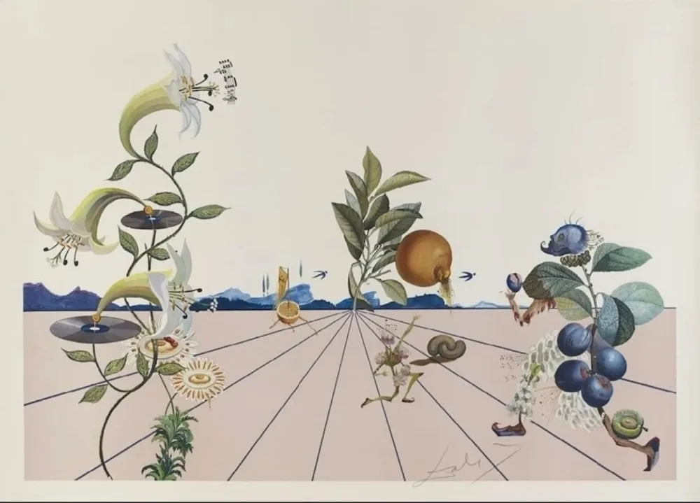 Lithograph Dali - Flordali I