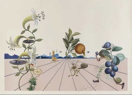 Lithograph Dali - Flordali I