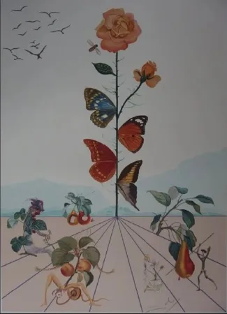 Lithograph Dali - Flordali II