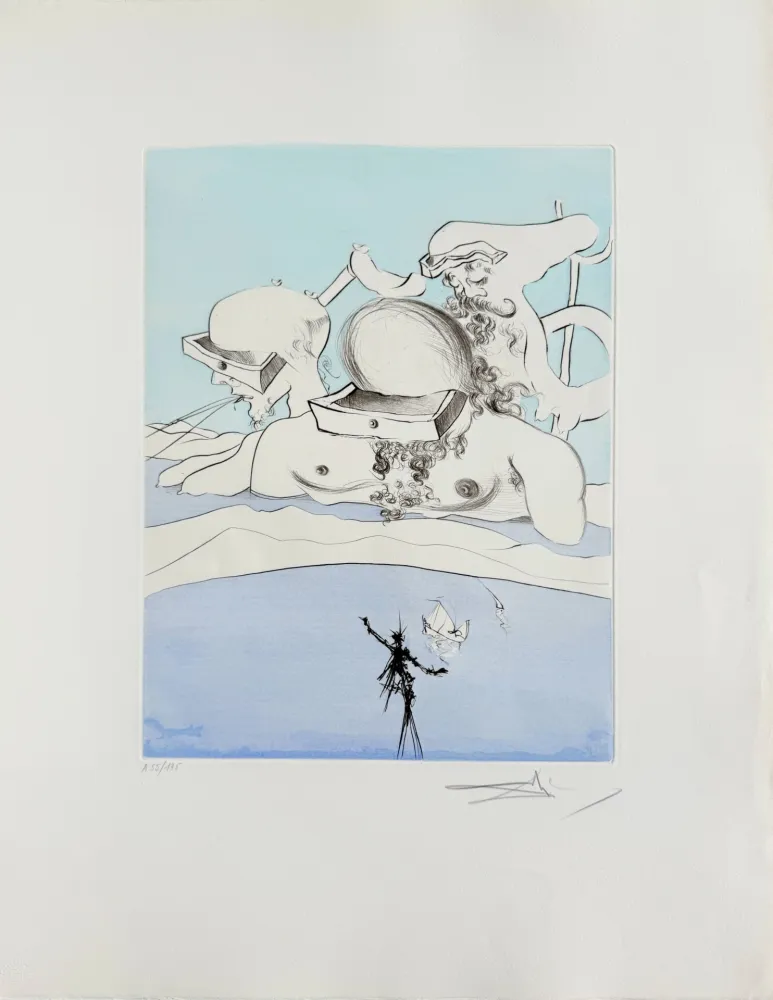 Engraving Dali - Flung Out Like a Fag-end by the Big-Wigs