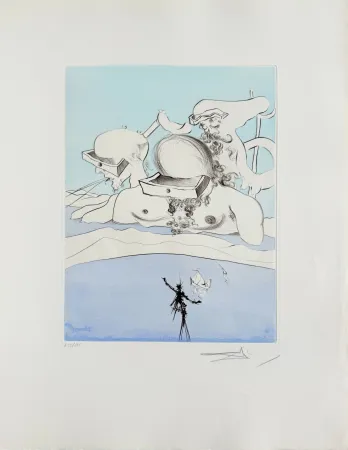 Engraving Dali - Flung Out Like a Fag-end by the Big-Wigs