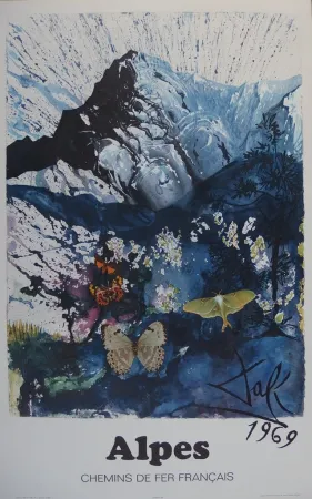 Etching Dali - France : Les Alpes (SNCF)