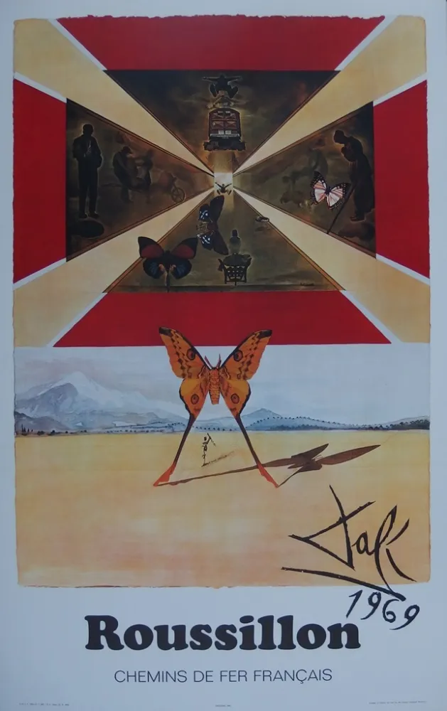 Etching Dali - France : Roussillon (SNCF)