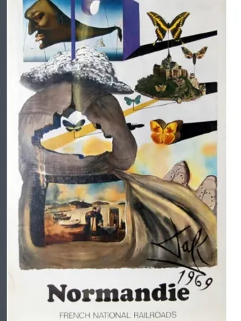 Poster Dali - FRENCH RAILWAYS NORMANDIE