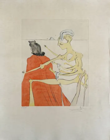 Engraving Dali - Gala's Godly Back