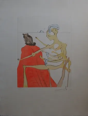 Engraving Dali - Gala's godly back (After 50 years of surrealism)