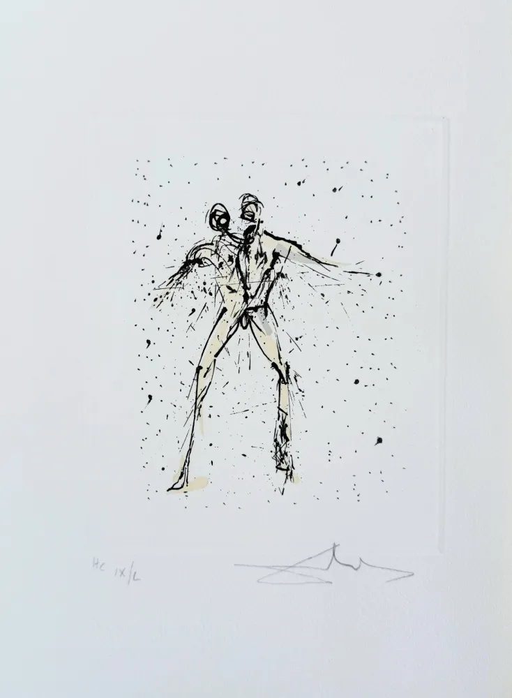 Engraving Dali - Gemini