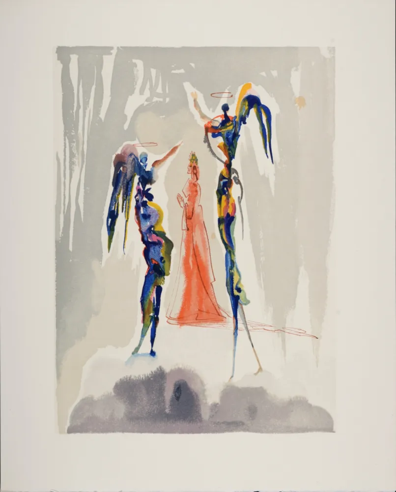 Lithograph Dali - Gloria Patri