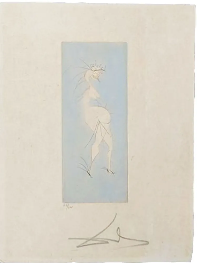 Drypoint Dali - Grotesque