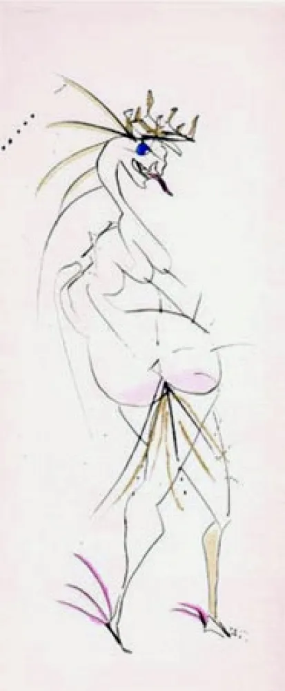 Etching Dali - Grotesque