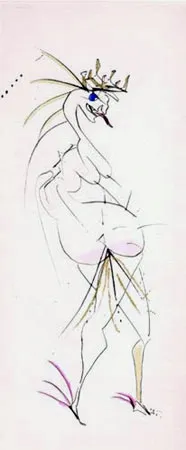 Etching Dali - Grotesque