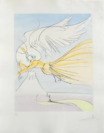 Drypoint Dali - Hagoromo (The robe of feathers)