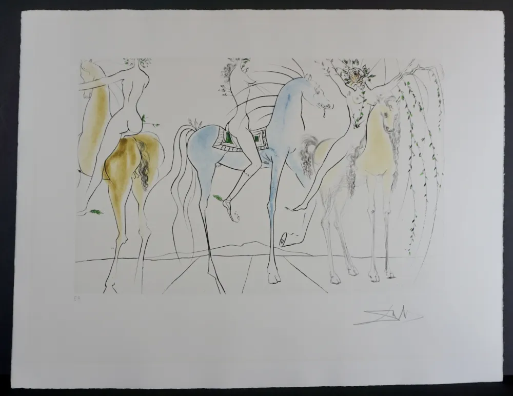 Etching Dali - Hamadryades Mimetiques Arborescentes 