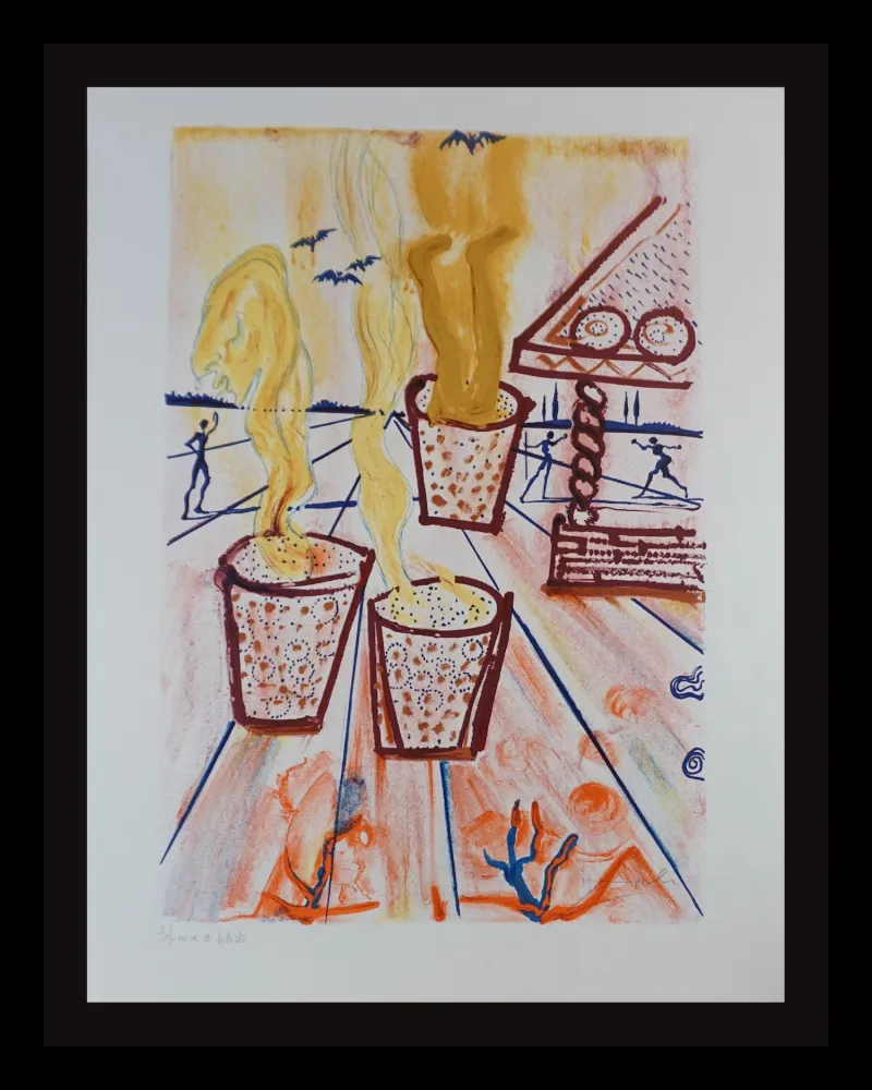 Lithograph Dali - Hans Christian Anderson The Girl Who Trod on The Loaf 